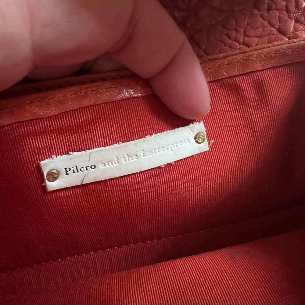 Pilcro and The Letterpress Anthropologie Leather‎ Wallet in Coral - Picture 5 of 5